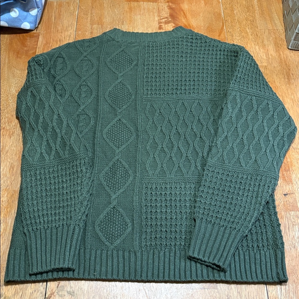 NWT TIME &TRU CABLE KNIT SWEATER - Picture 5 of 8